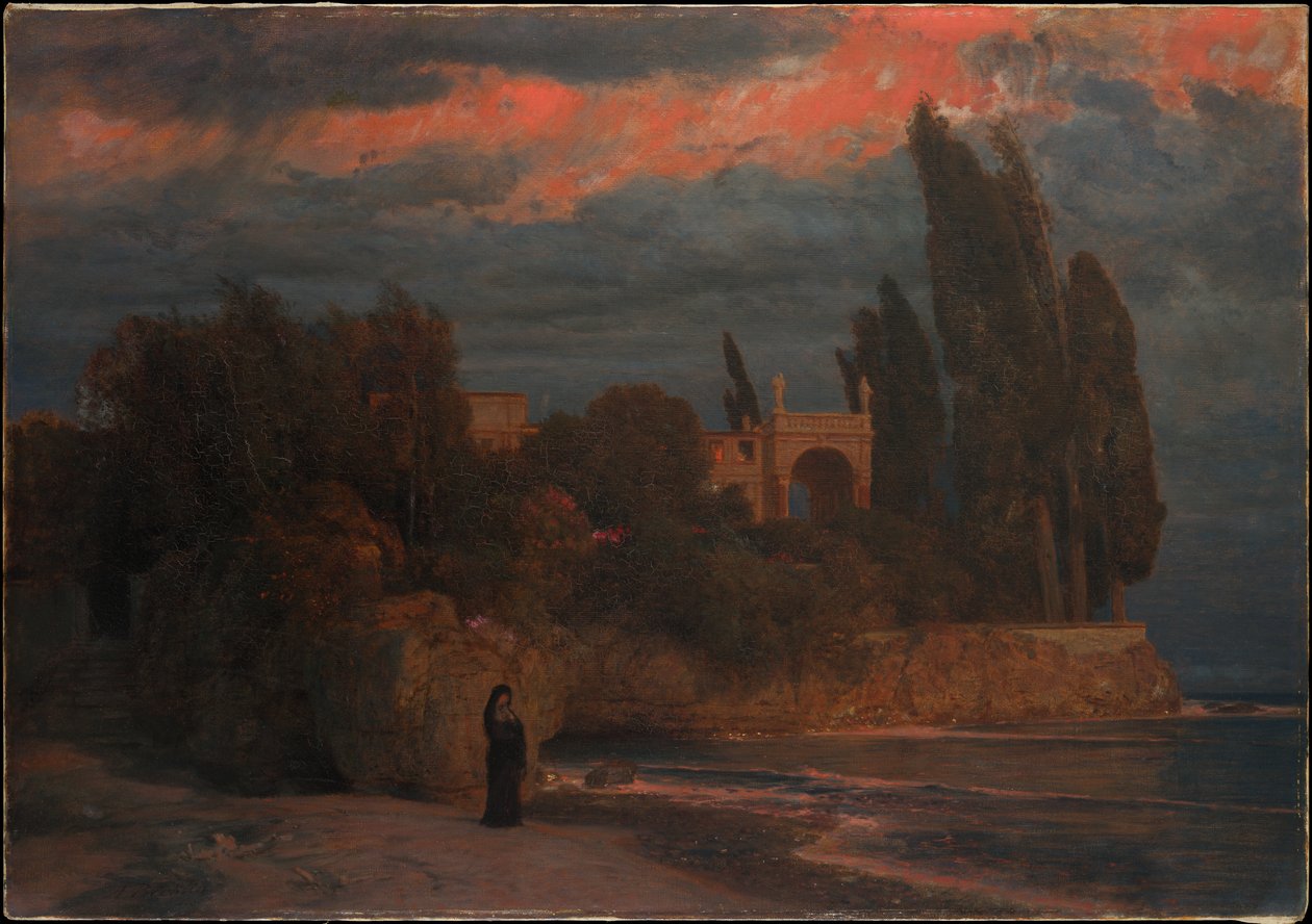 Vila u moře od Arnold Böcklin