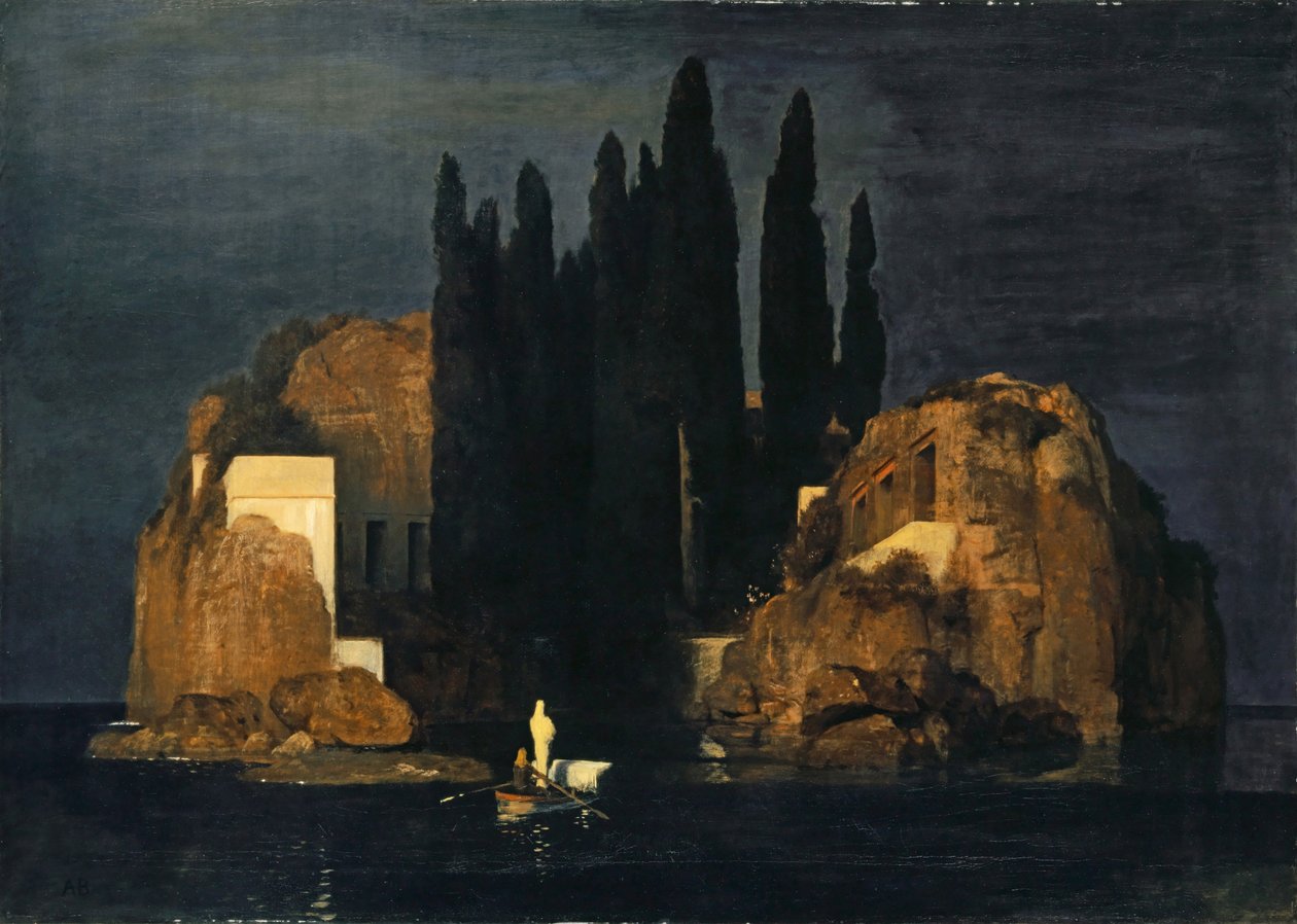 Německy: Die Toteninsel Ostrov mrtvých od Arnold Böcklin