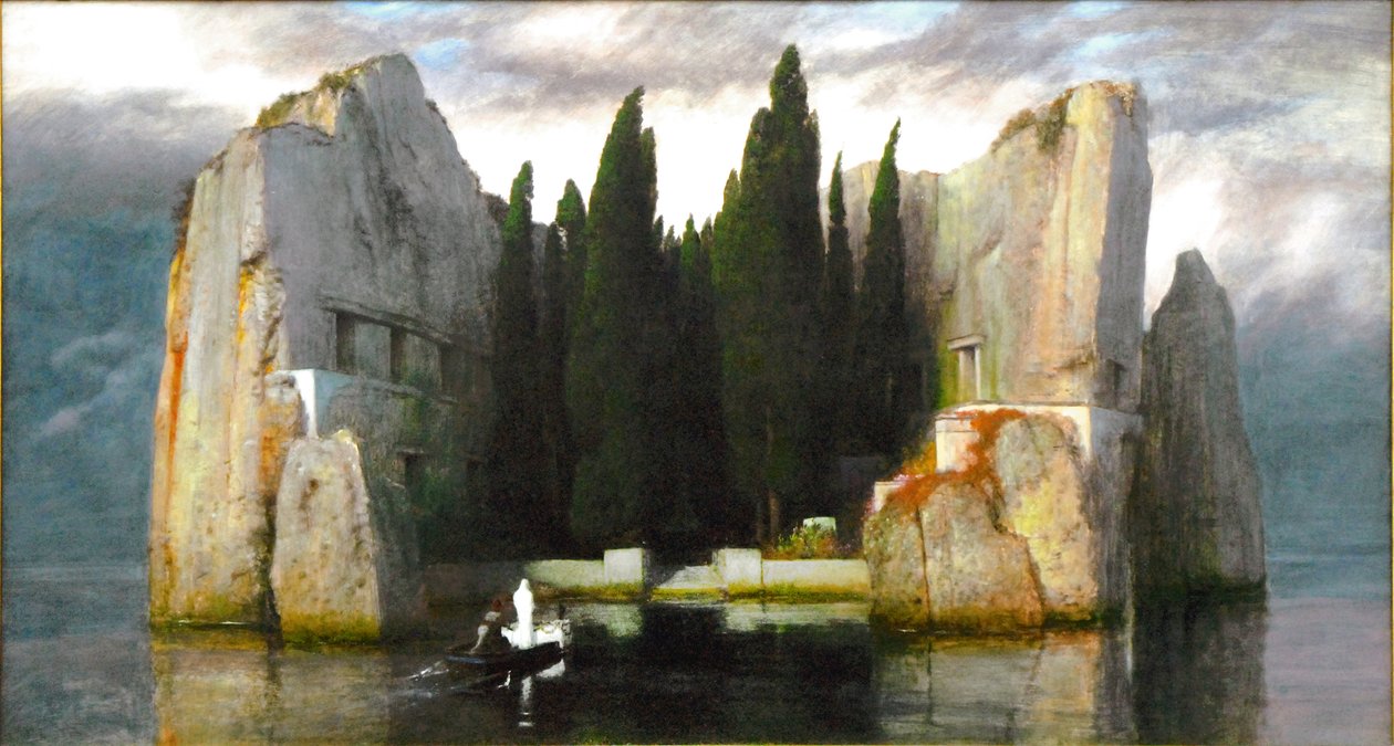 Německy: Die Toteninsel Ostrov mrtvých od Arnold Böcklin