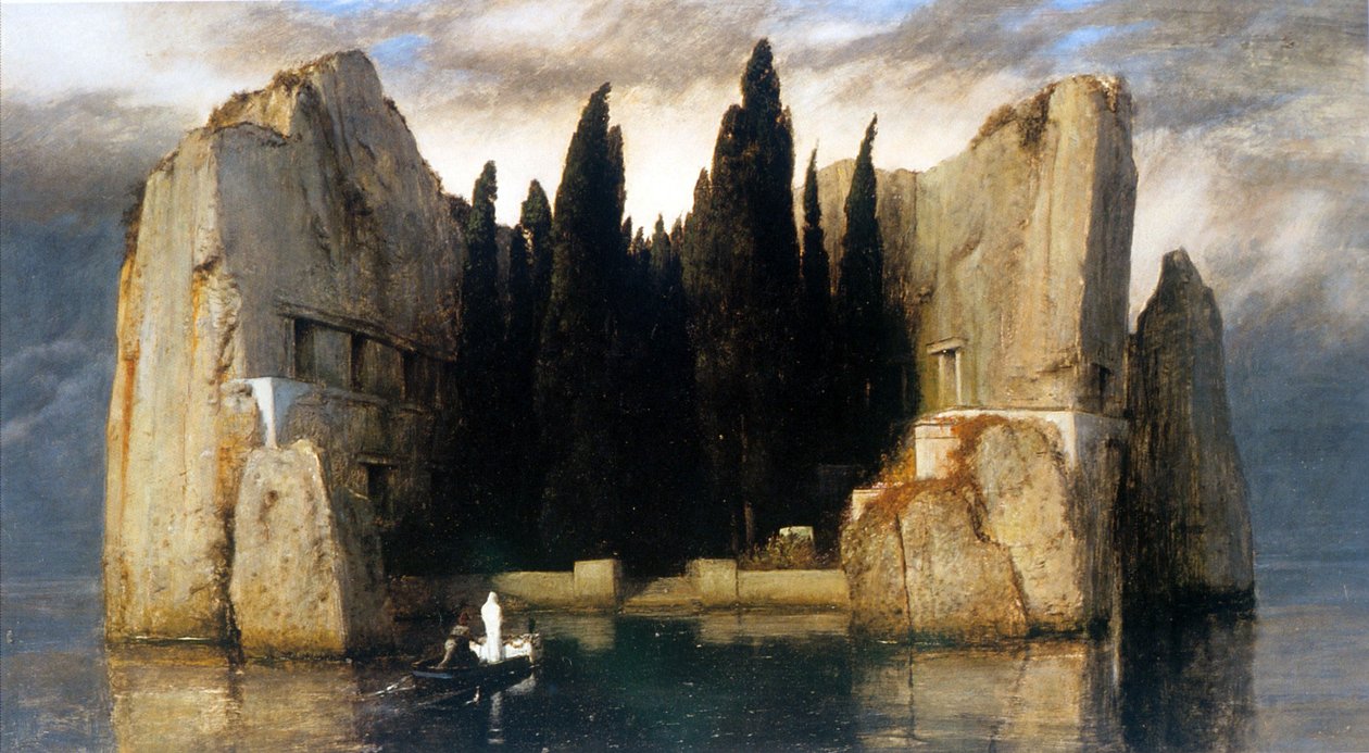 Německy: Die Toteninsel Ostrov mrtvých od Arnold Böcklin