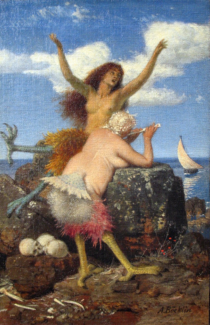 Němčina:  Sirény Sirény od Arnold Böcklin