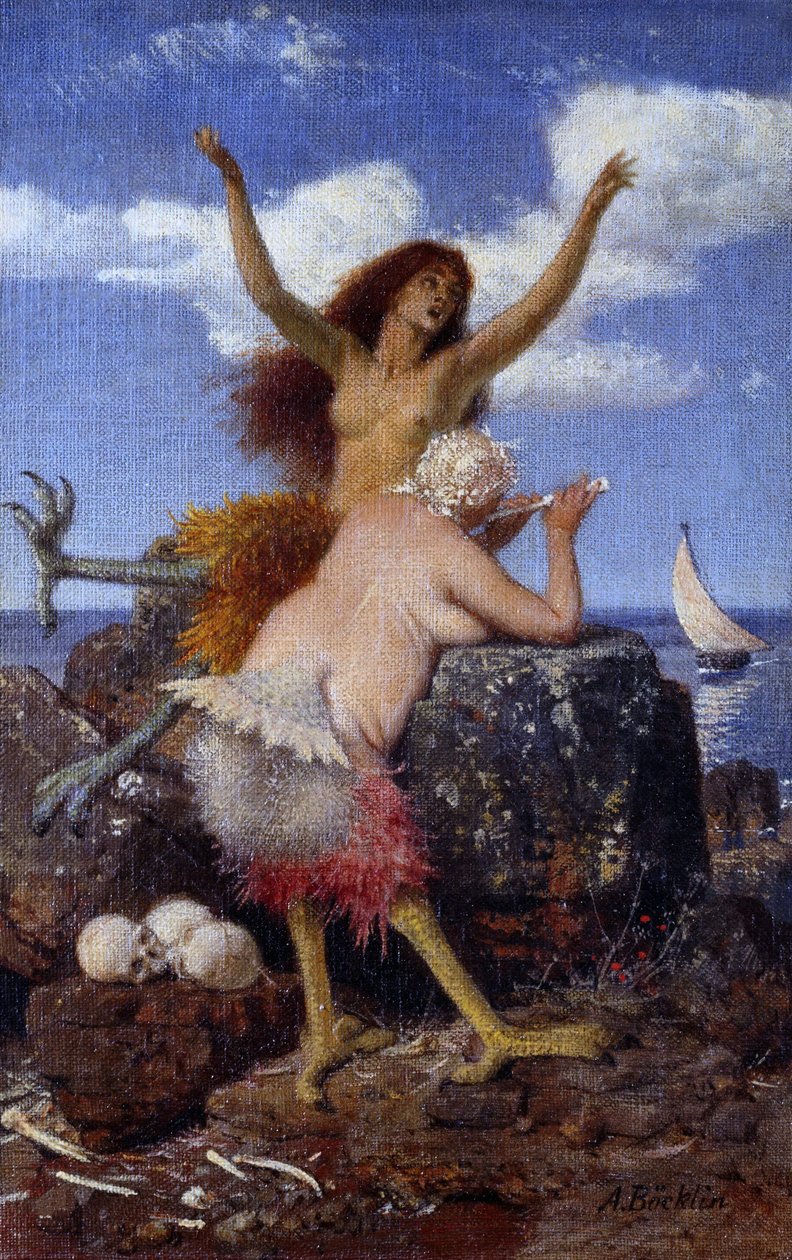 Němčina:  Sirény Sirény od Arnold Böcklin