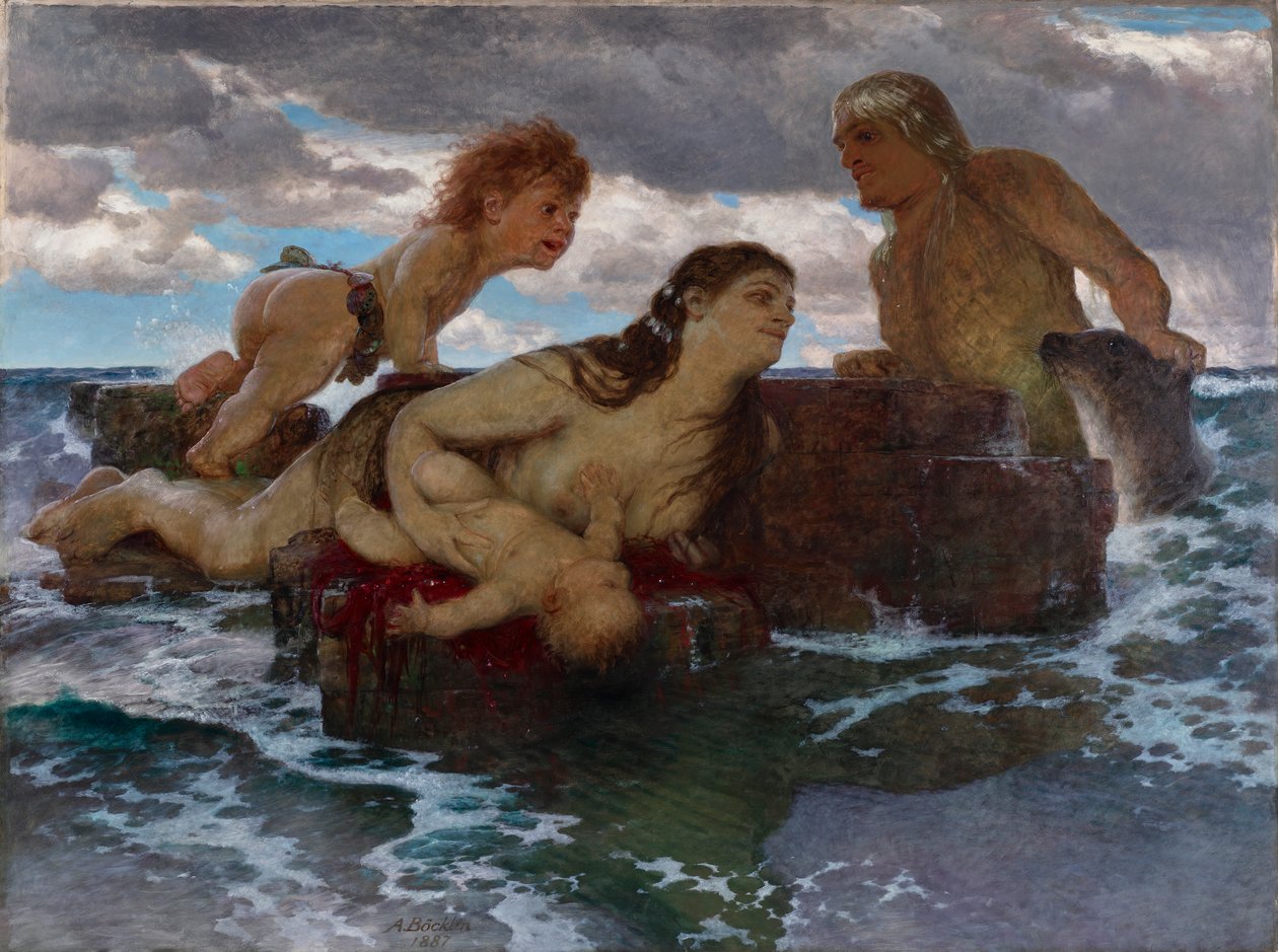 mořská idyla od Arnold Böcklin