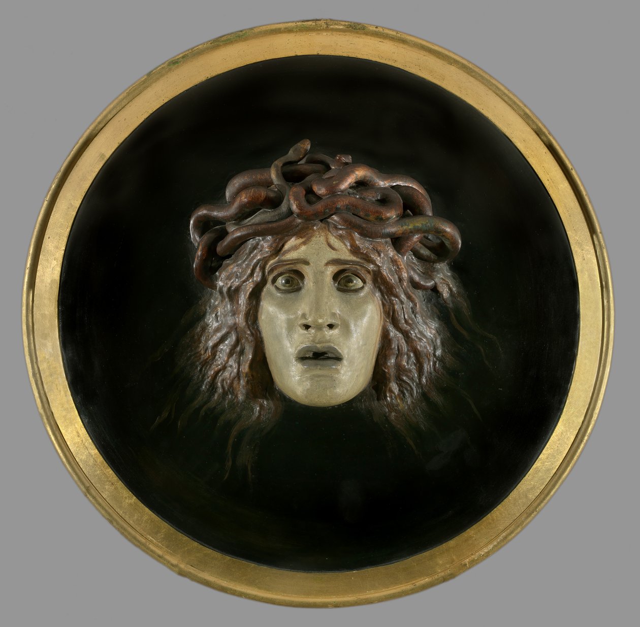 Štít s tváří Meduse, 1897 od Arnold Böcklin
