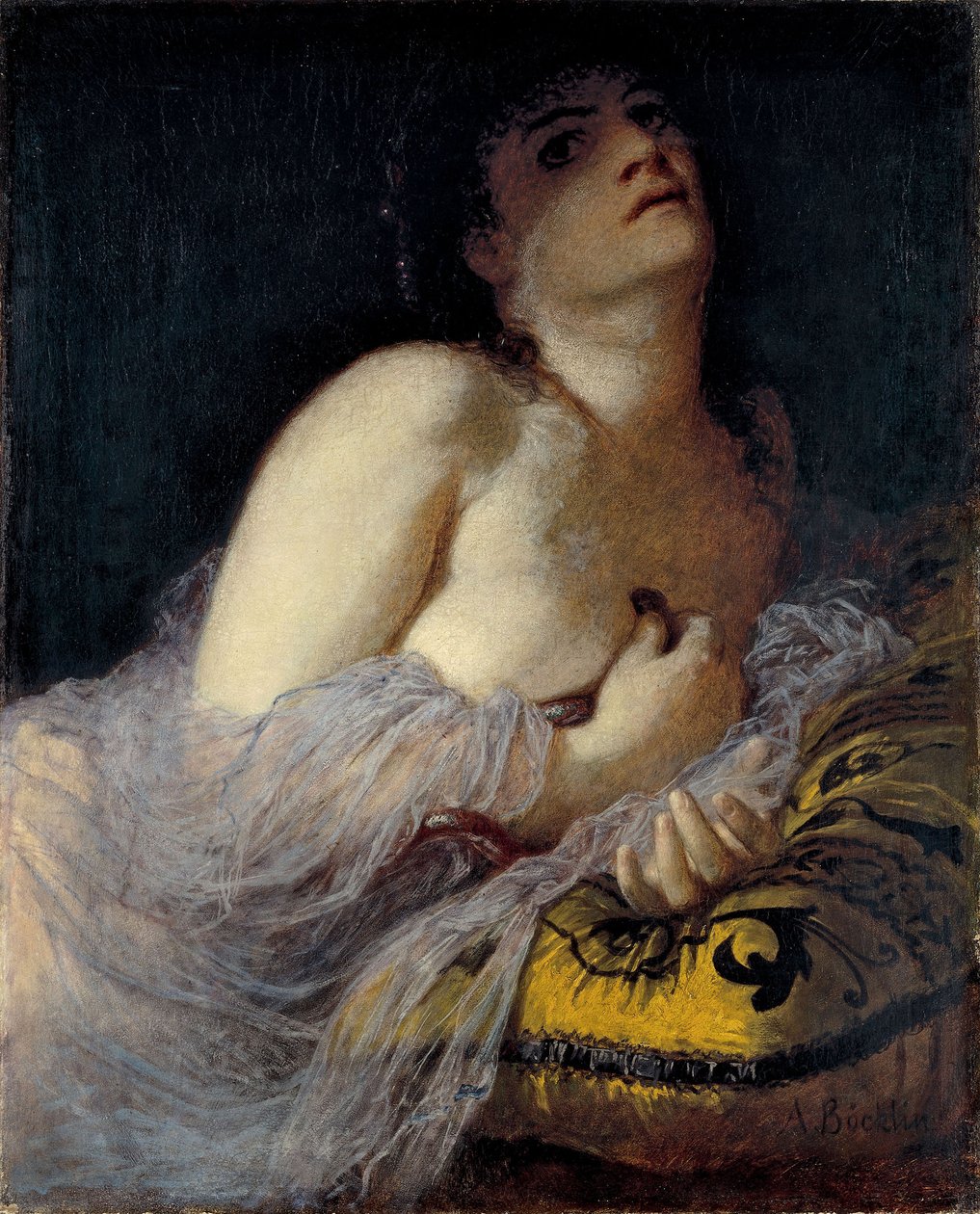 Smrt Kleopatry první verze od Arnold Böcklin