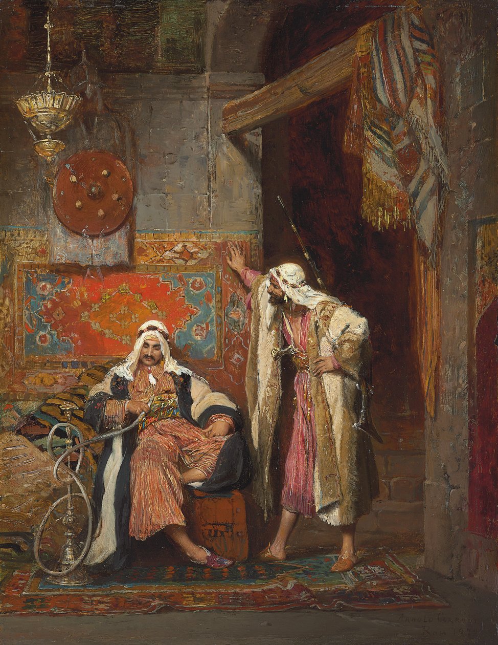 Nečinná konverzace, 1872 od Arnold Corrodi