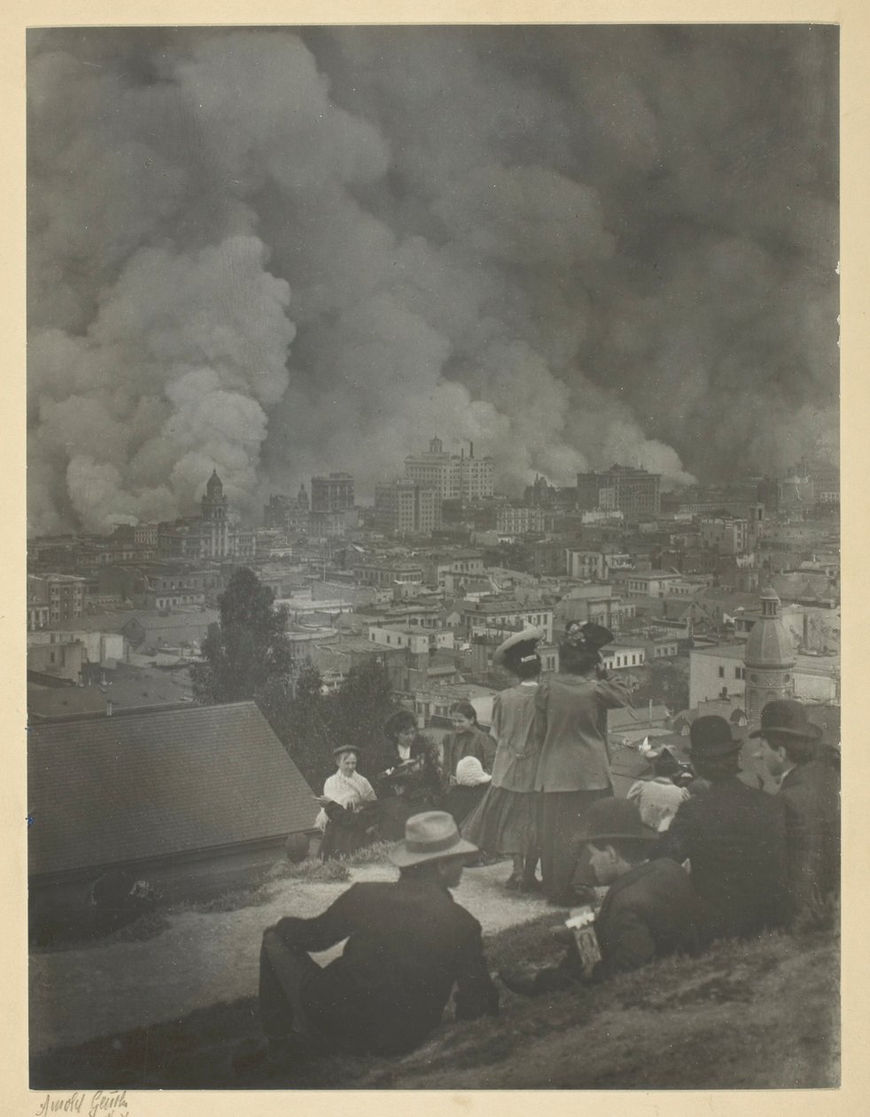 Zemětřesení v San Franciscu od Arnold Genthe