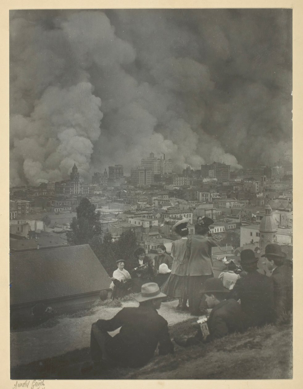 Zemětřesení v San Franciscu, duben 1906. od Arnold Genthe