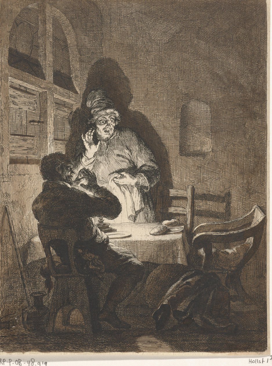 Jídlo v Emauzích od Arnold Houbraken