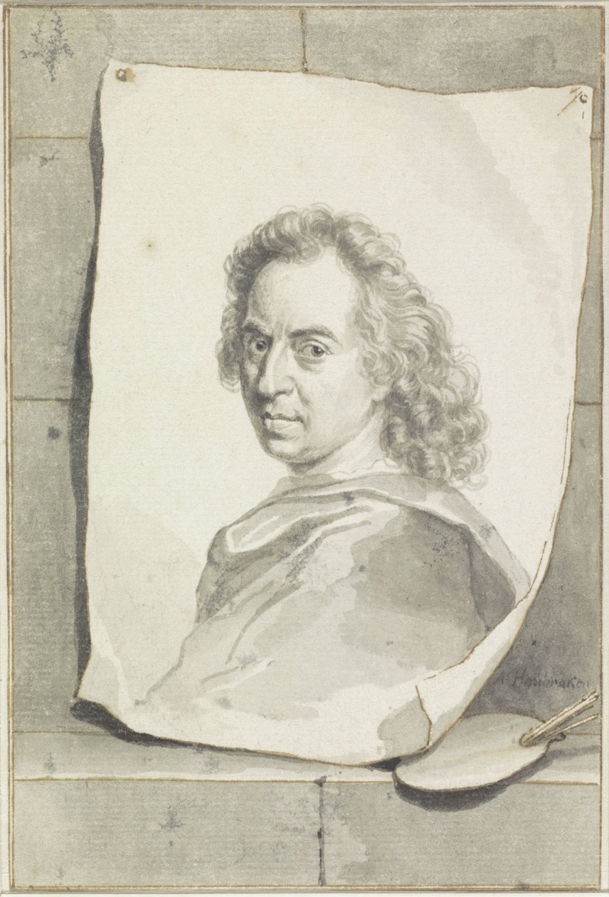 Portrét Davida van der Plaese od Arnold Houbraken