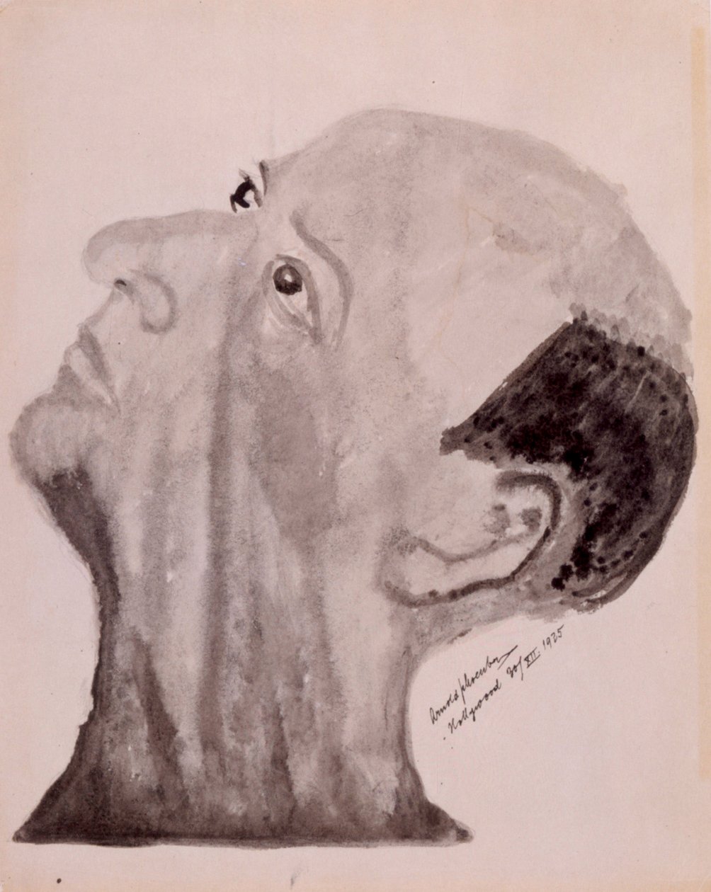 Autoportrét Arnolda Schoenberga - Hollywood 1923 od Arnold Schoenberg