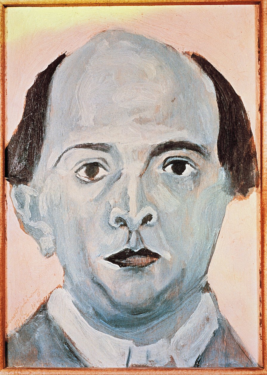 Autoportrét v modré barvě od Arnold Schoenberg