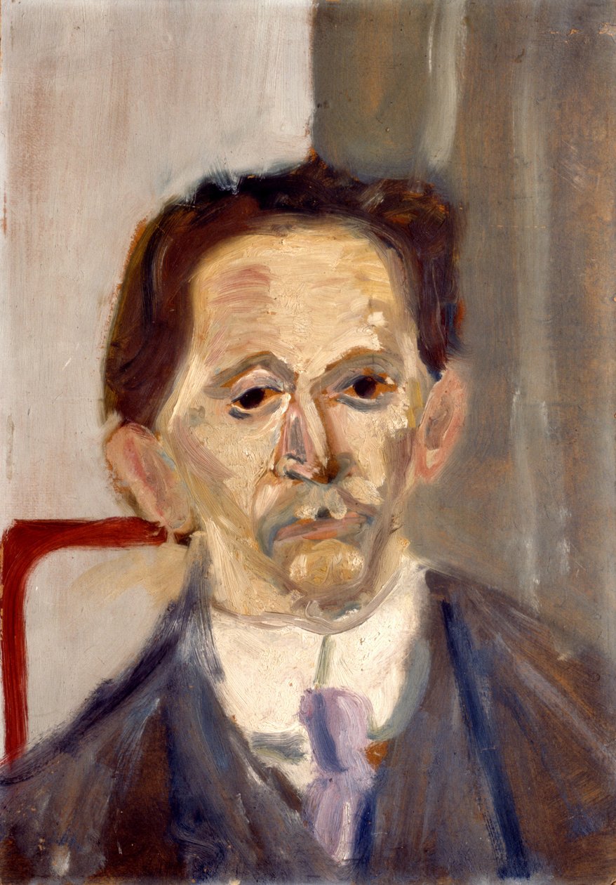 ZEMLINSKÝ, Alexander von - portrét Arnolda Schoenberga, olej na kartonu Rakouský skladatel a dirigent od Arnold Schoenberg