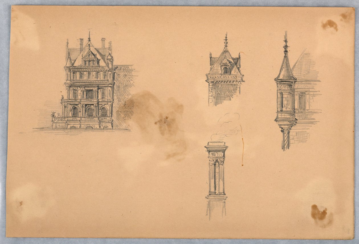 Architektonické studie od Arnold William Brunner