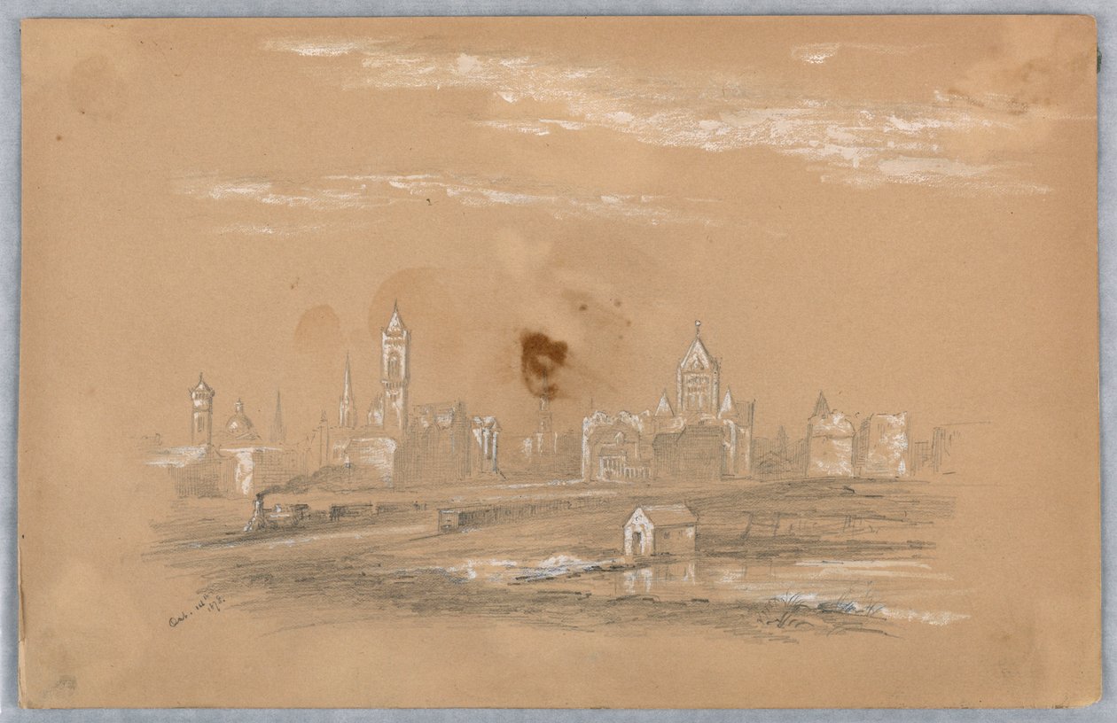 Panorama města od Arnold William Brunner