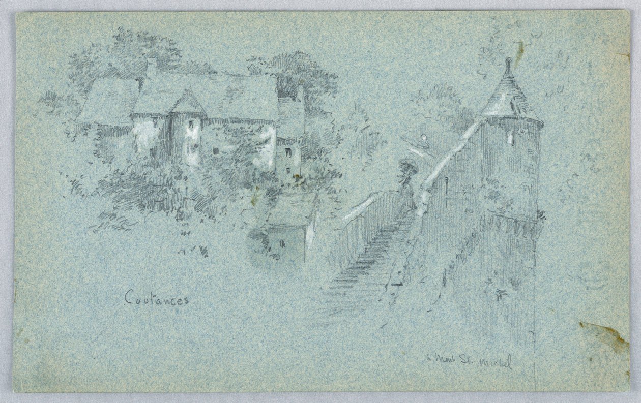 Coutance a Mont St. Michel od Arnold William Brunner