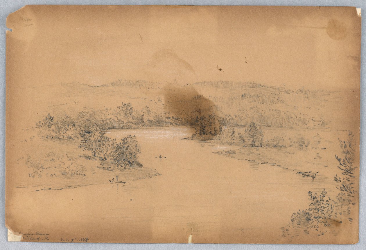 Delaware River, Milford, Pensylvánie. od Arnold William Brunner
