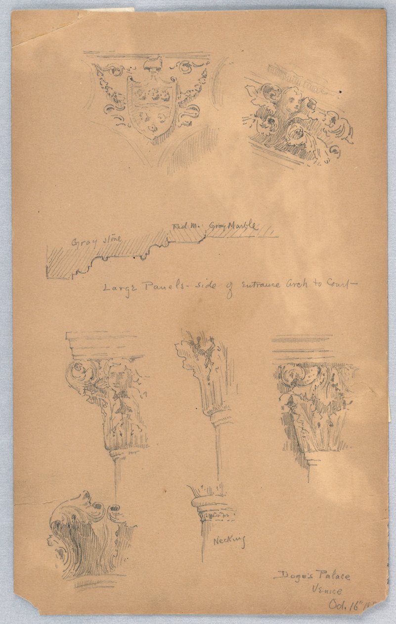 Dóžecí palác, Benátky od Arnold William Brunner