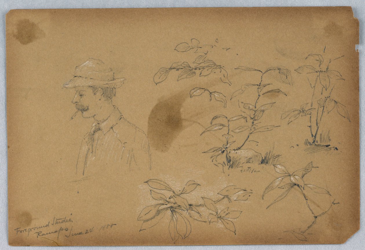 Studie popředí, Ramapo od Arnold William Brunner