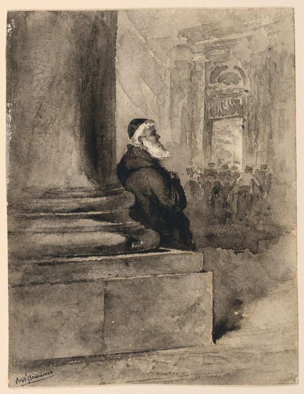 Starý mnich od Arnold William Brunner