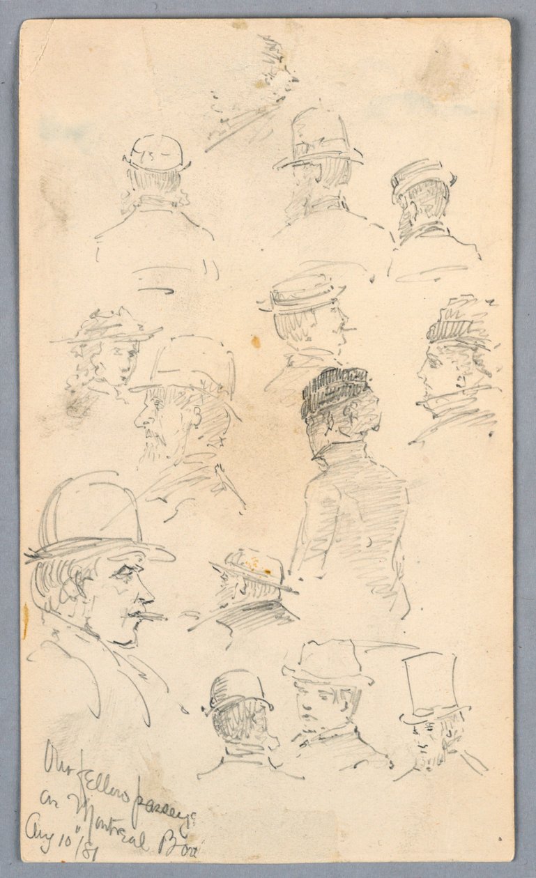 Náčrtky lidí na lodi Montreal od Arnold William Brunner