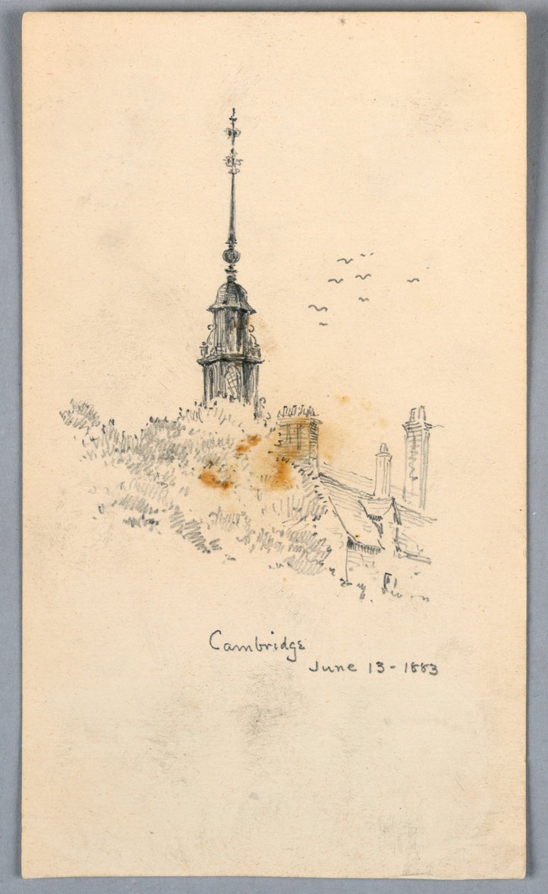 Věž v Cambridge od Arnold William Brunner