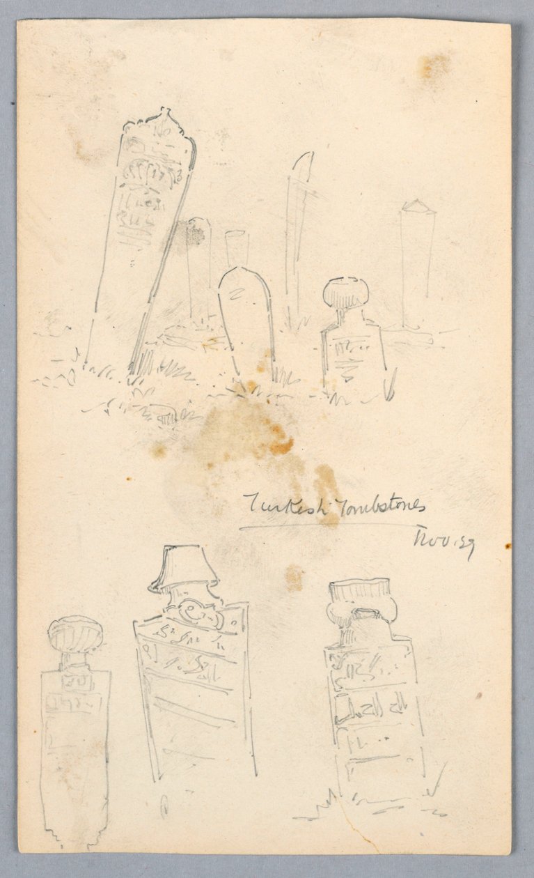 Turecké náhrobky od Arnold William Brunner