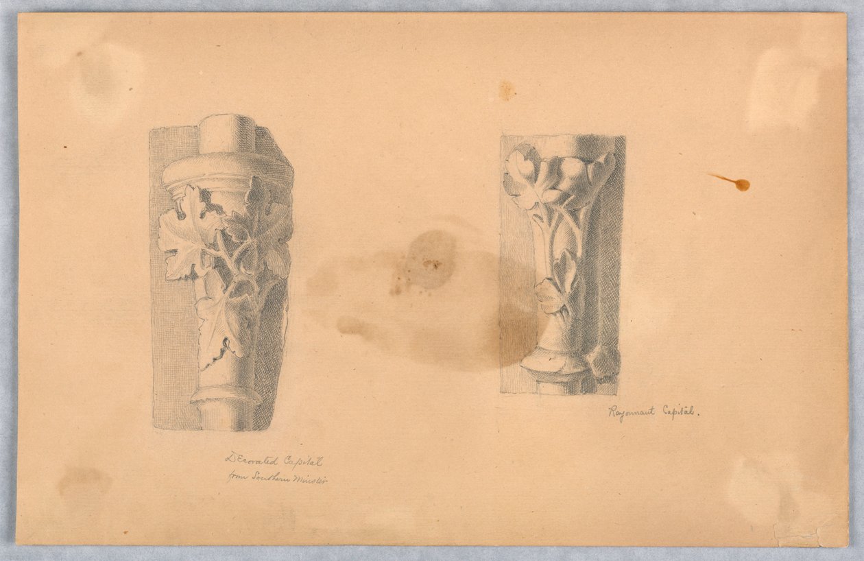 Dvě studie hlavních měst od Arnold William Brunner