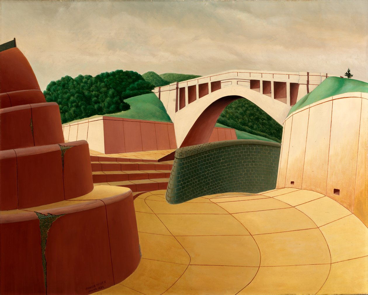 Přepad, přehrada Ashokan, 1934. od Arnold Wiltz