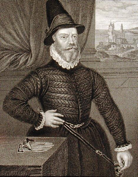 Portrét Jamese Douglase, 4. hraběte z Mortonu (asi 1516–1581), z filmu „Lodge