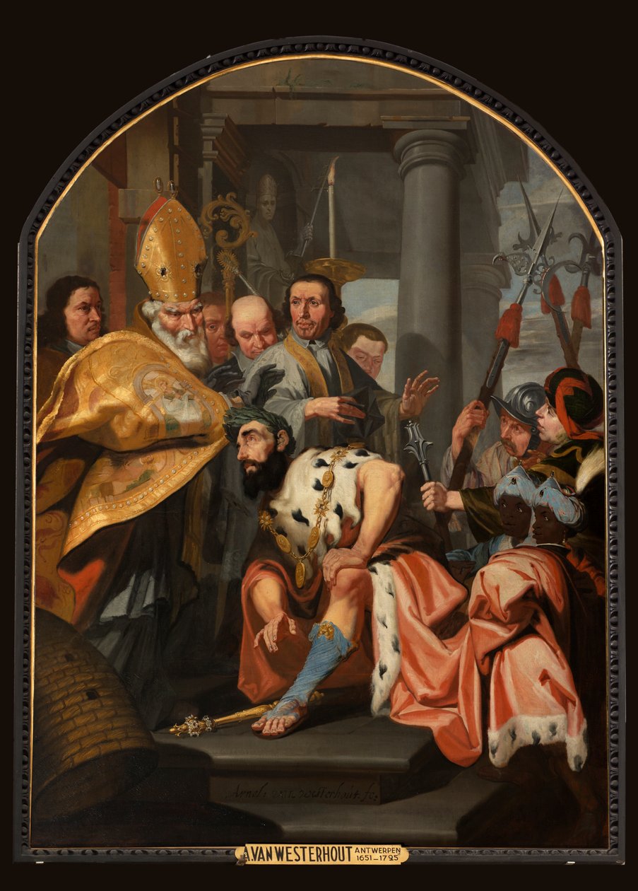 Farní kostel (Farní kostel Panny Marie). Interiér. malování. Arnold Van Westerhout. od Arnold van Westerhout