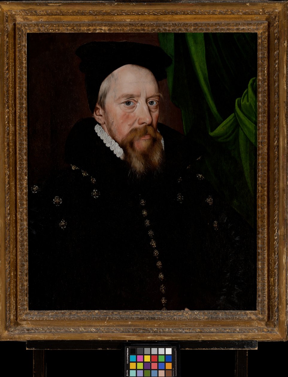 William Cecil, Lord Burghley (1520-1598), kolem 1575 (olej na panelu) od Arnold von (by or after) Brounckhorst