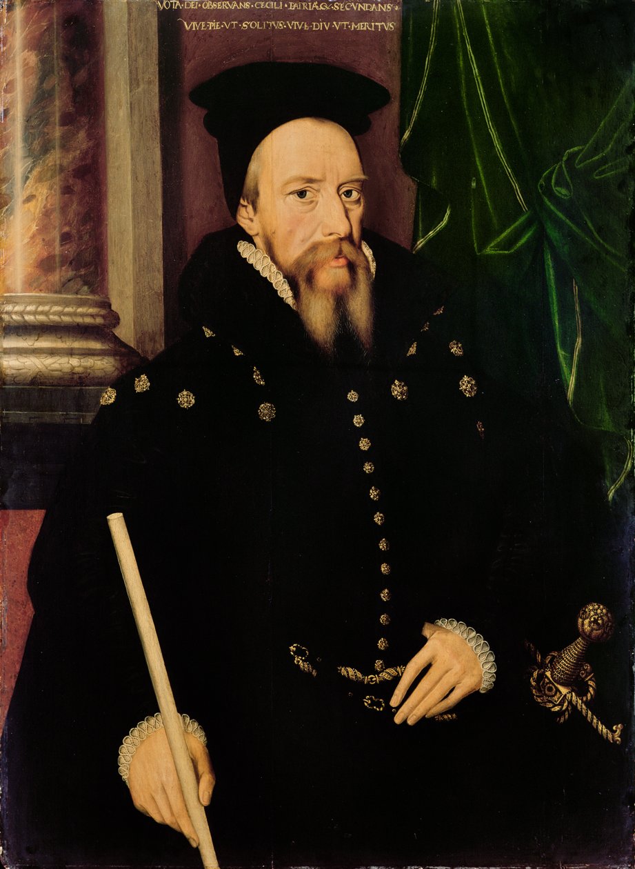 Portrét Williama Cecila, 1. barona Burghleyho (1520-98), lorda nejvyššího pokladníka od Arnold von Brounckhorst