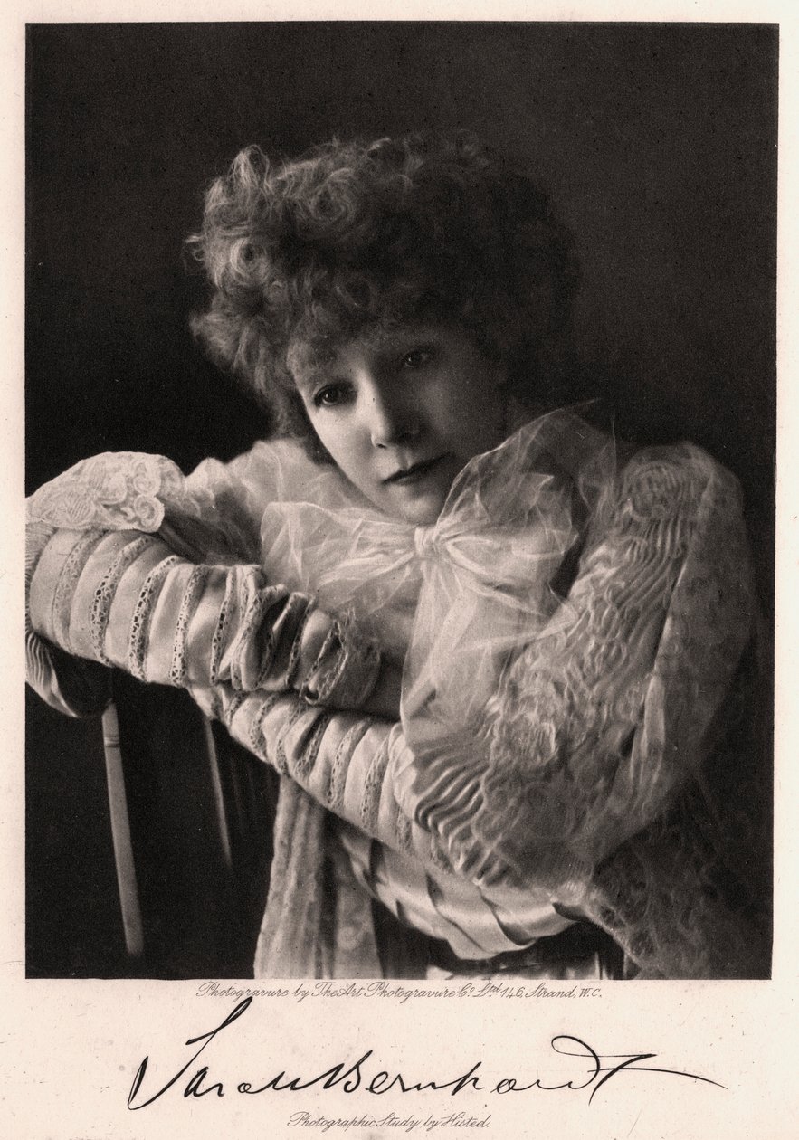 Sarah Bernhardt , francouzská herečka, 1901. od Art Photogravure Co
