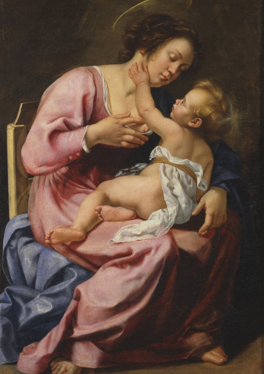 Madonna s dítětem od Artemisia Gentileschi