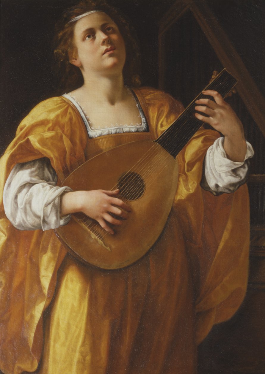 Svatá Cecílie, 1620 od Artemisia Gentileschi
