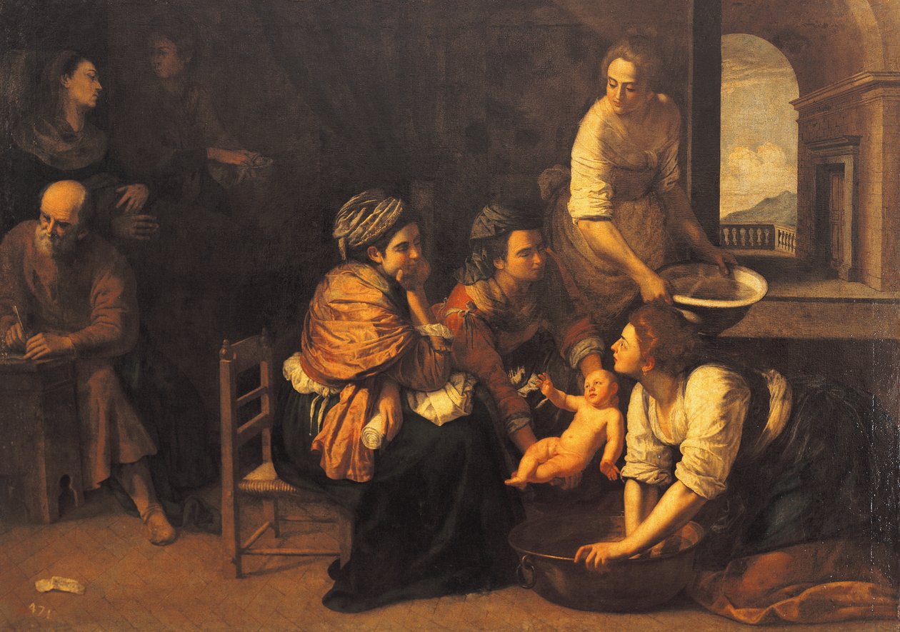 Narození svatého Jana Křtitele od Artemisia Gentileschi