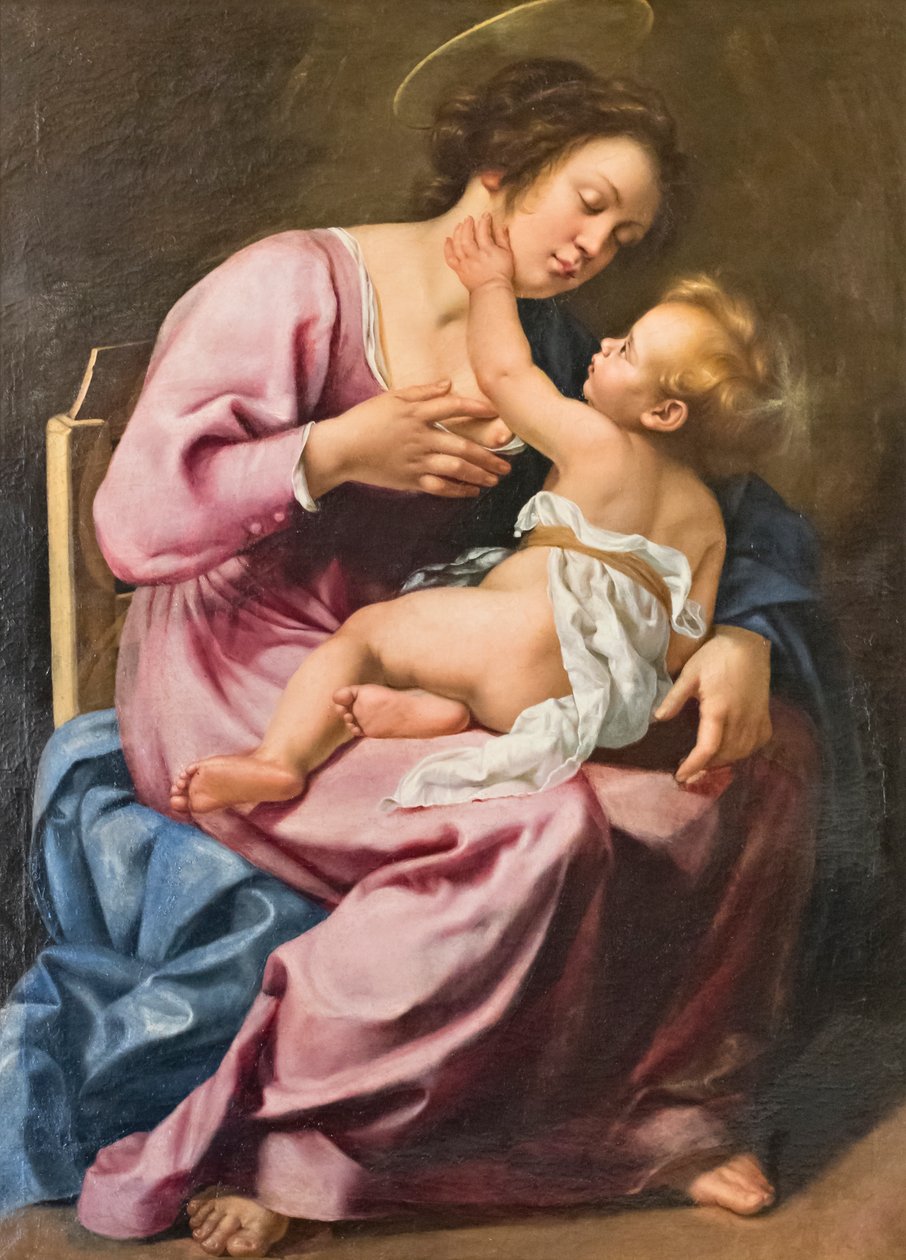Madonna kojící Ježíška od Artemisia Gentileschi