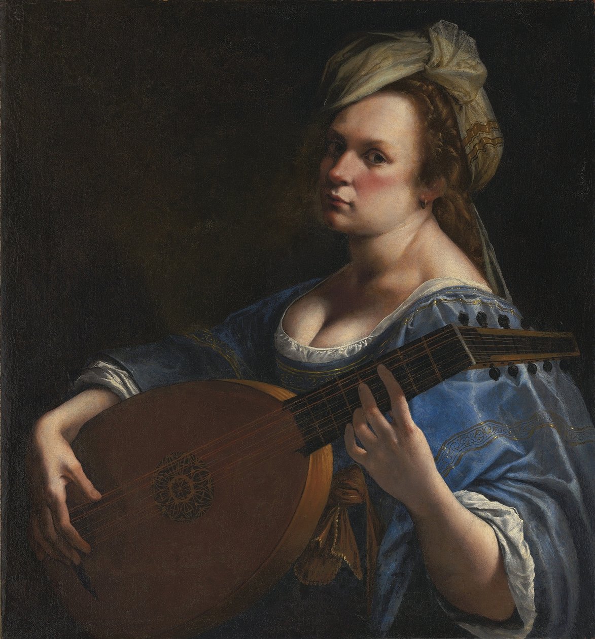 Autoportrét jako hráč na loutnu od Artemisia Gentileschi