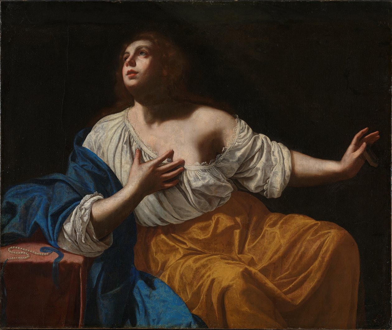 Kající Marie Magdalena, c. 1640. od Artemisia Gentileschi