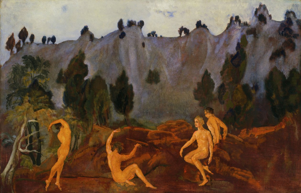 Váhání Orestes od Arthur Bowen Davies