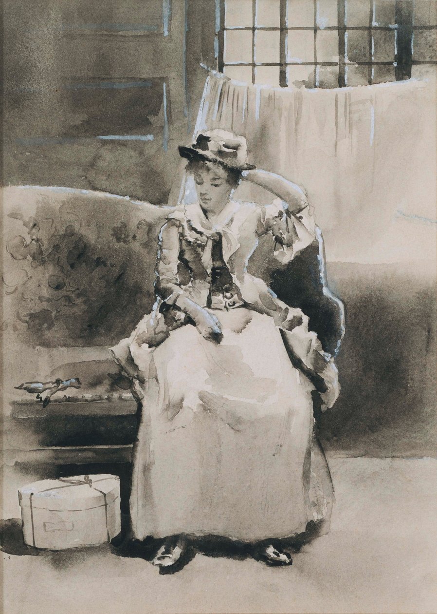 Untitled (sedící žena) od Arthur Bowen Davies