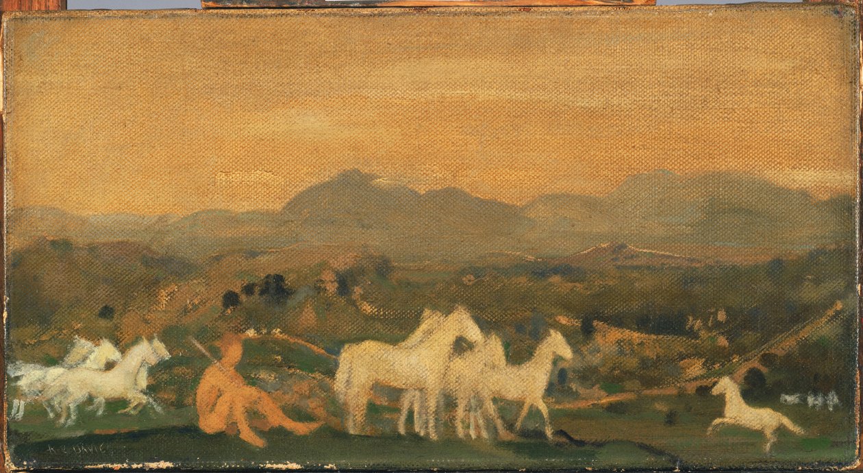 Koně z Attiky od Arthur Bowen Davies
