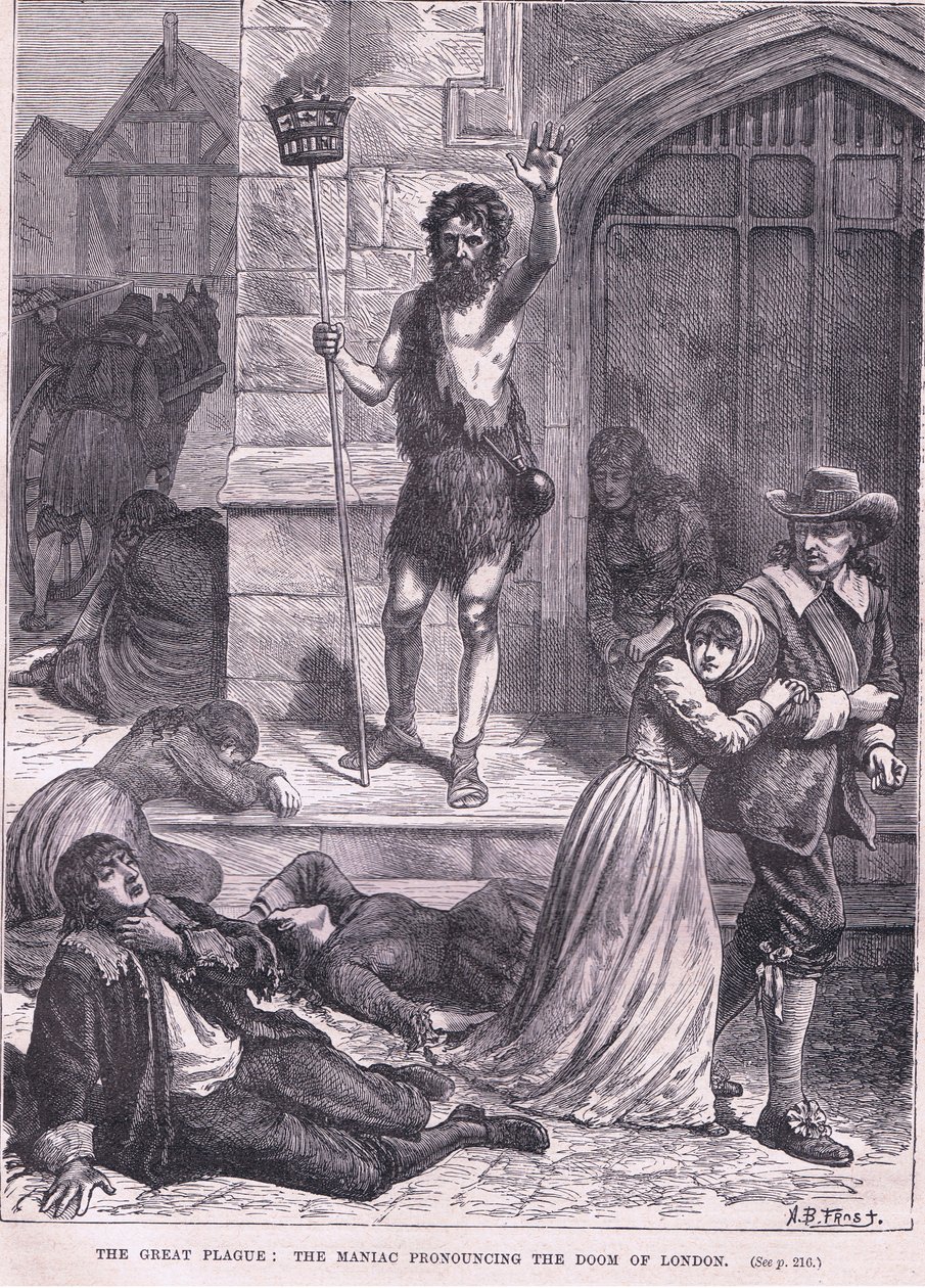Velký mor: Maniak vyhlašující zkázu Londýna 1665 od Arthur Burdett Frost