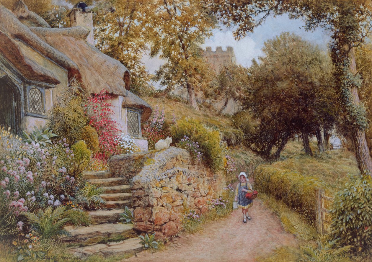 Country Lane od Arthur Claude Strachan