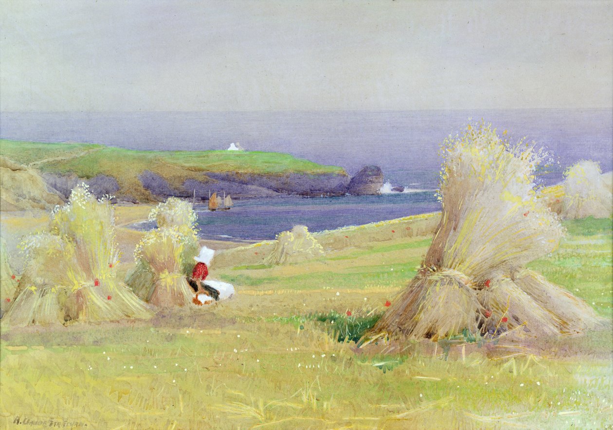 U Kukuřičných zásob od Arthur Claude Strachan