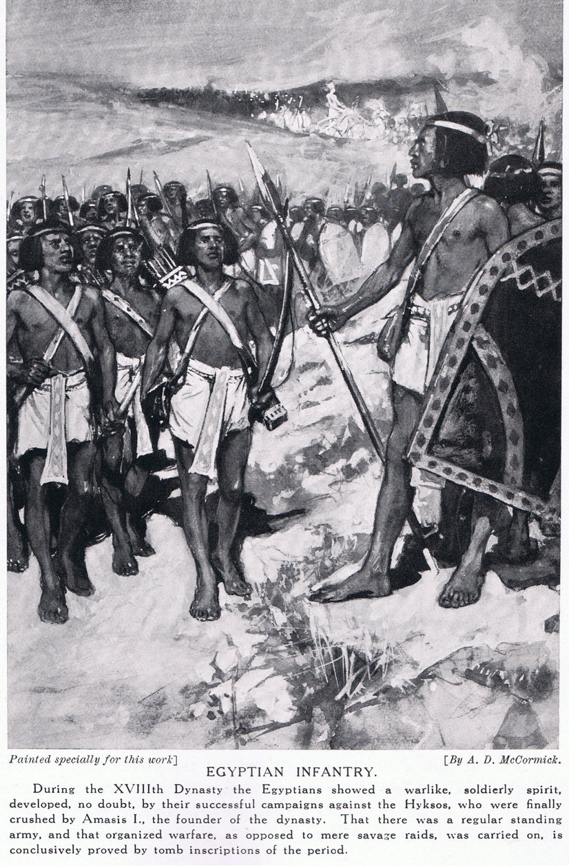 Egyptská pěchota, kolem roku 1920 od Arthur David McCormick