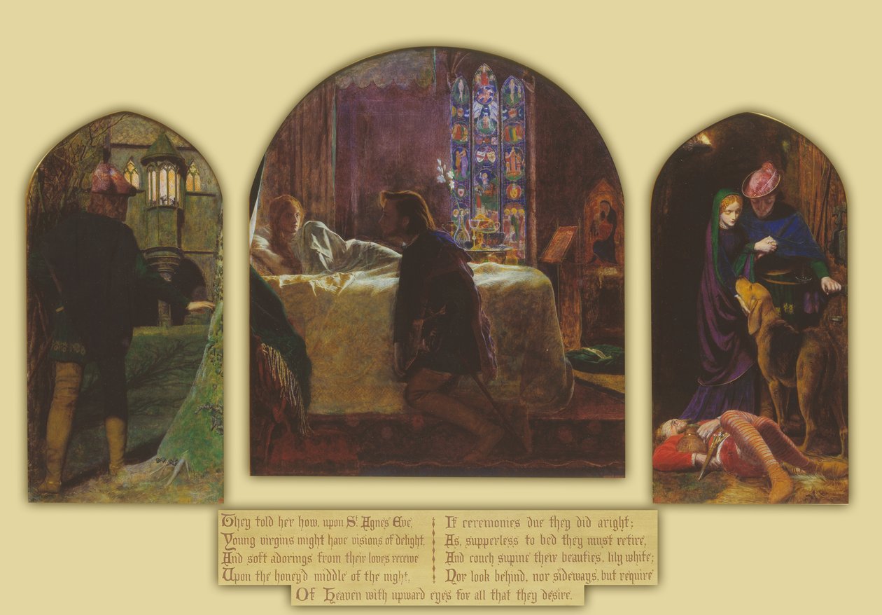 Předvečer svaté Anežky od Arthur Hughes
