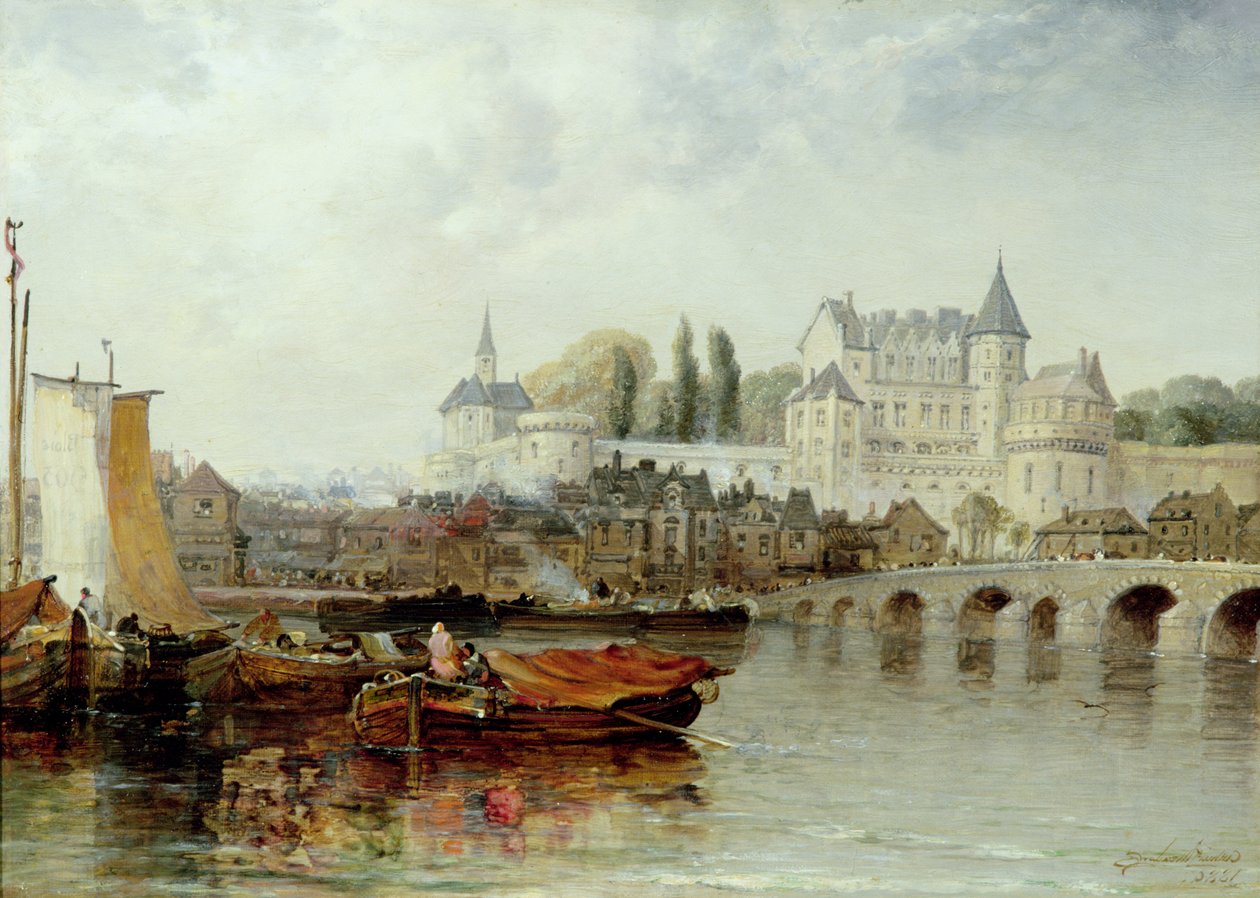 Amboise sur Loire, 1889 od Arthur Joseph Meadows