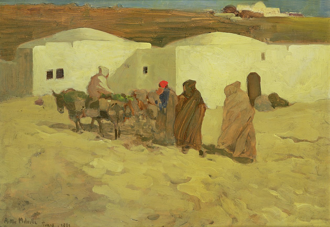 Scéna v Tunisu, 1899 (panel) od Arthur Melville